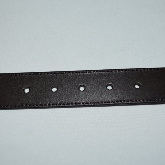 NEW Boconi Dark Brown Leather Belt - Size 38 - Picture 5 of 14